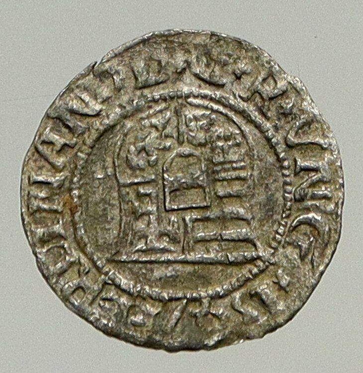 1547 HUNGARY King Ferdinand MADONNA & CHILD ANTIQUE Old Silver Denar Coin i94326