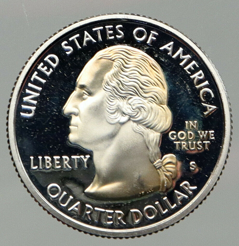 2005 S UNITED STATES USA Washington OREGON Old Proof Silver Quarter Coin i92638