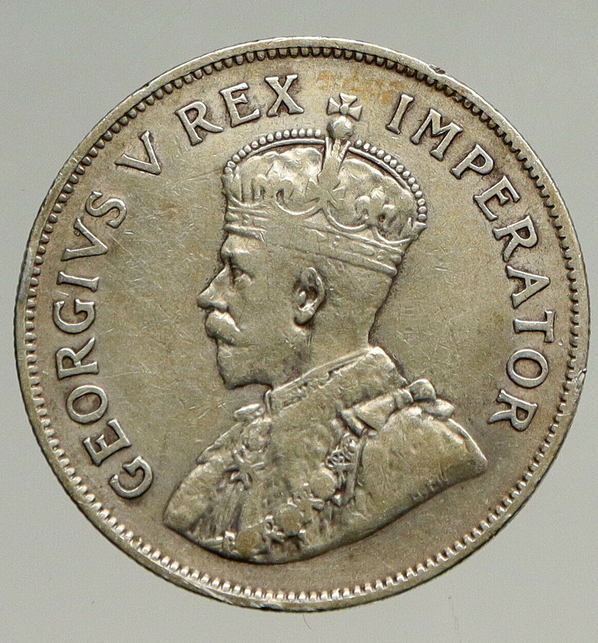 1932 SOUTH AFRICA under UK King GEORGE V Old Silver 2 1/2 Shillings Coin i94102