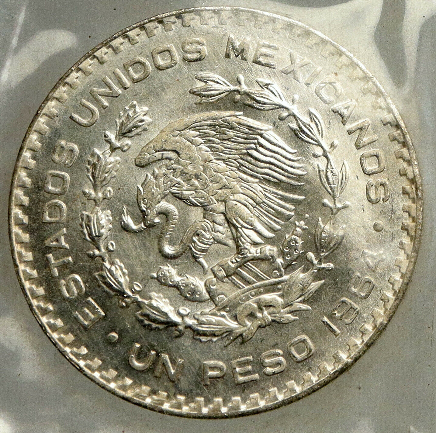 1964 MEXICO Independence War HERO Jose Maria Morelos OLD Silver Peso Coin i93972