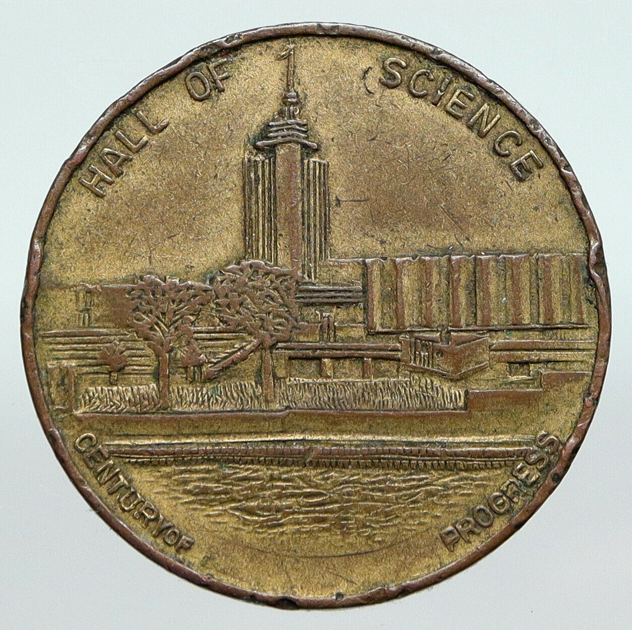 1933-34 UNITED STATES Paul Hindenburg SCIENCE Chicago World's Fair Medal i90614