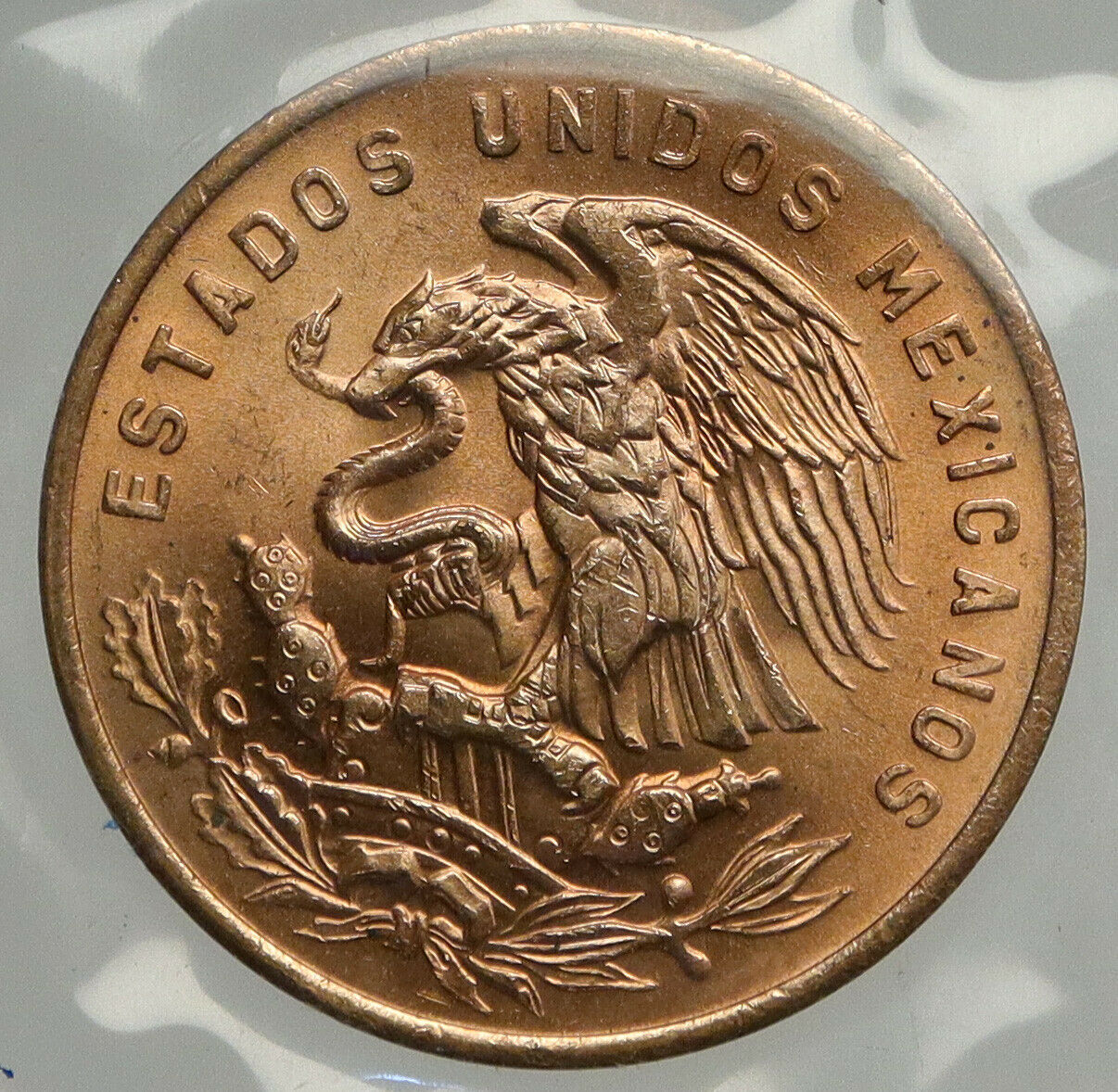 1966 MEXICO Mo Pythagorian Cap of LIBERTY Old VINTAGE 20 Centavos Coin i93941