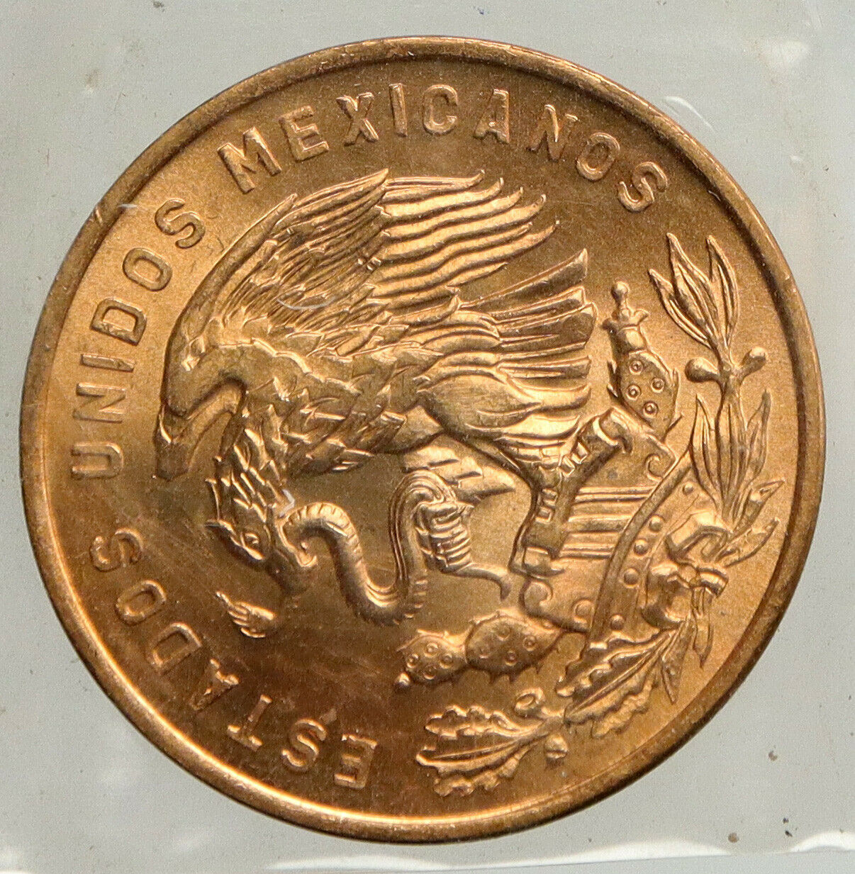 1965 MEXICO Mo Pythagorian Cap of LIBERTY Old VINTAGE 20 Centavos Coin i93953