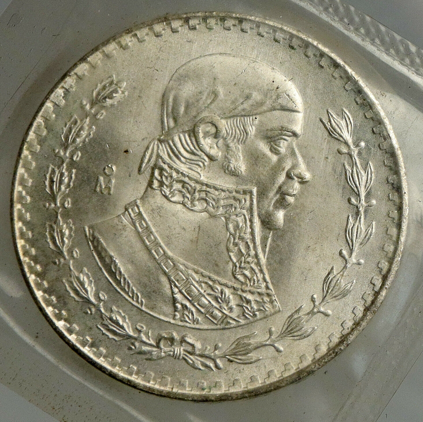 1965 MEXICO Independence War HERO Jose Maria Morelos OLD Silver Peso Coin i93952