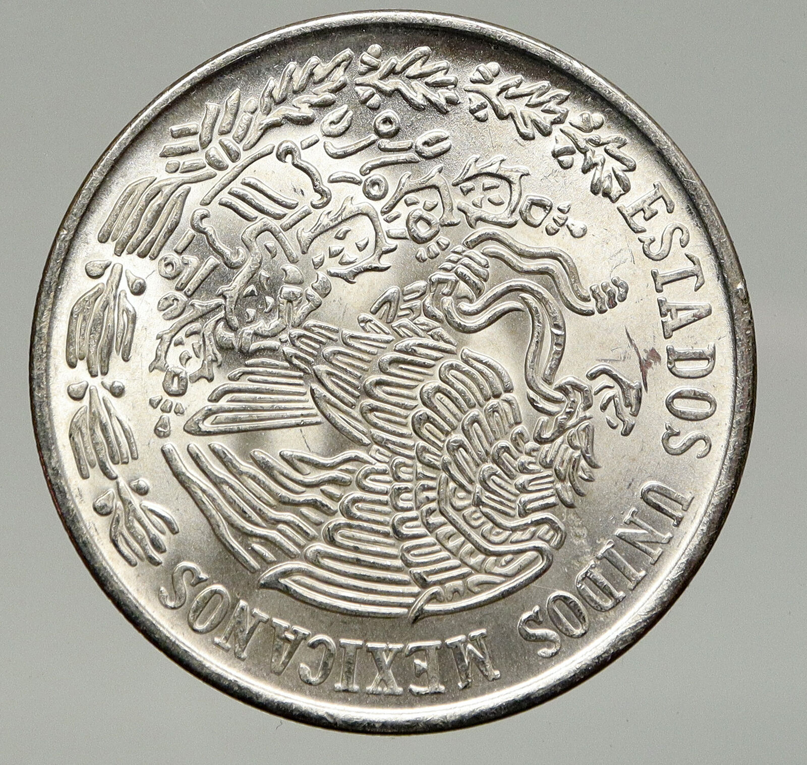 1977 Mexican Independence HERO Jose Maria Morelos Silver 100 Peso Coin i93346