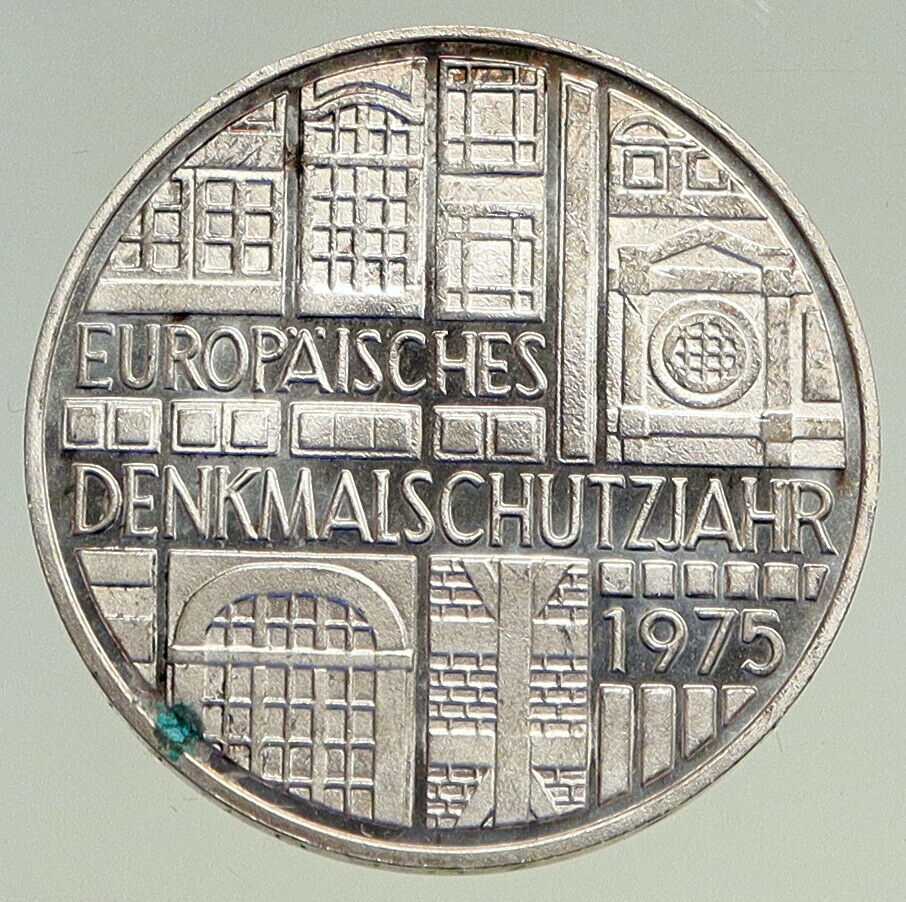 1975F Germany European Historic Monuments Proof Silver 5 Mark German Coin i94497