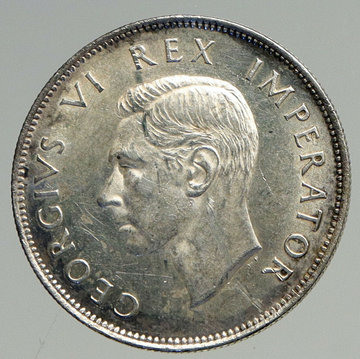 1940 SOUTH AFRICA Large GEORGE VI Shields OLD Silver 2 1/2 Shillings Coin i94603