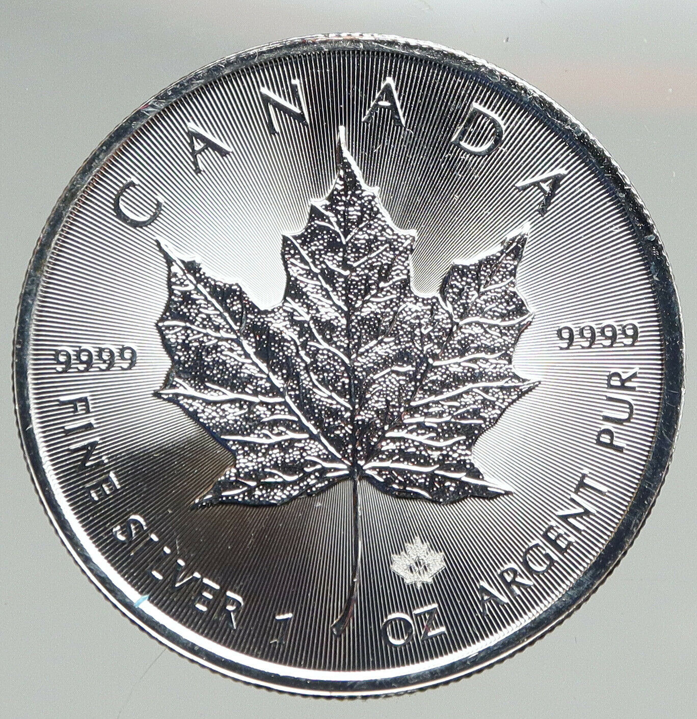 2021 CANADA UK Queen Elizabeth II MAPLE LEAF 1 OZ Vintage Silver $5 Coin i94617