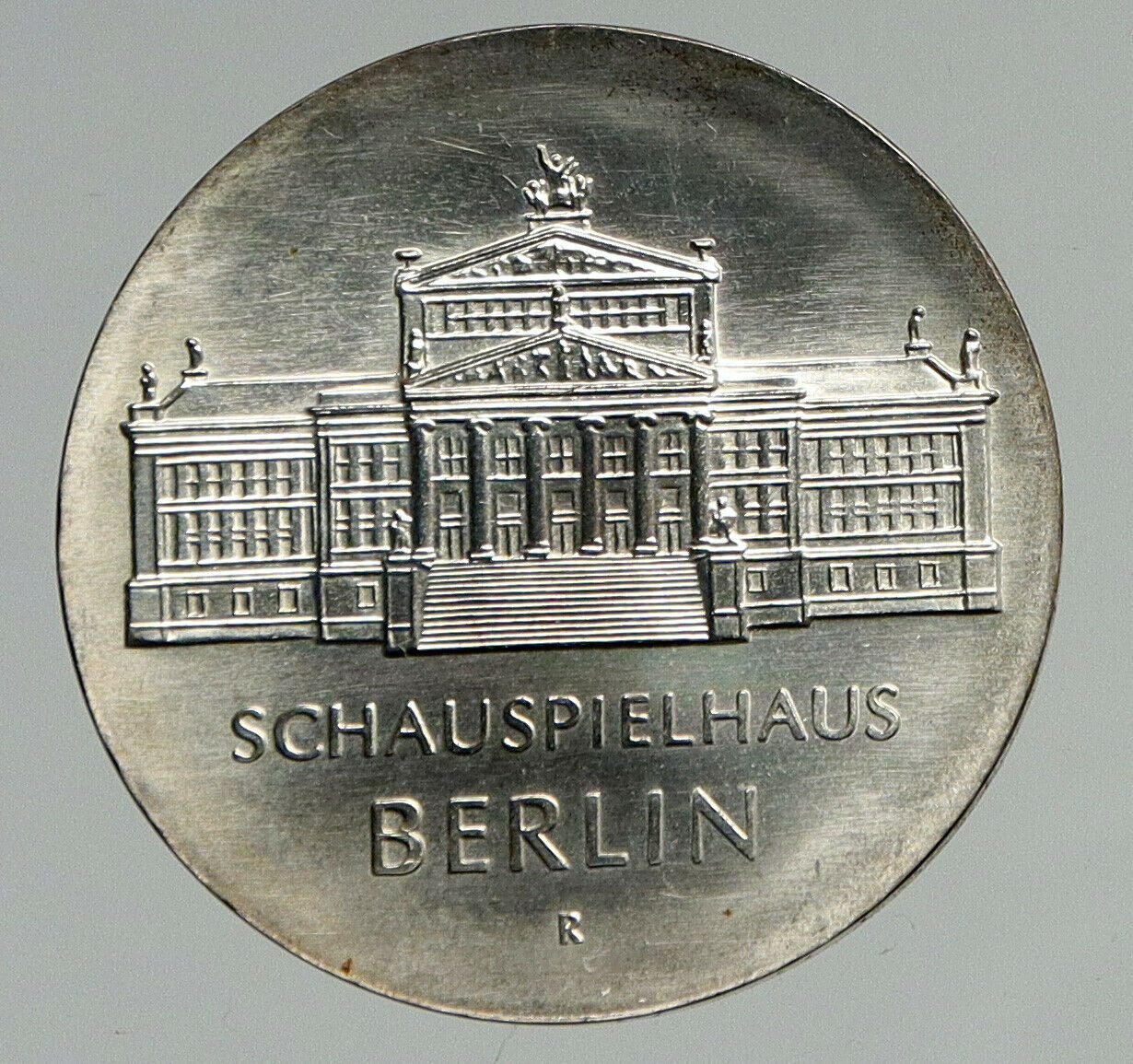 1987 A GERMANY City of Berlin Bear VINTAGE Antique Silver 10 Mark Coin i94623