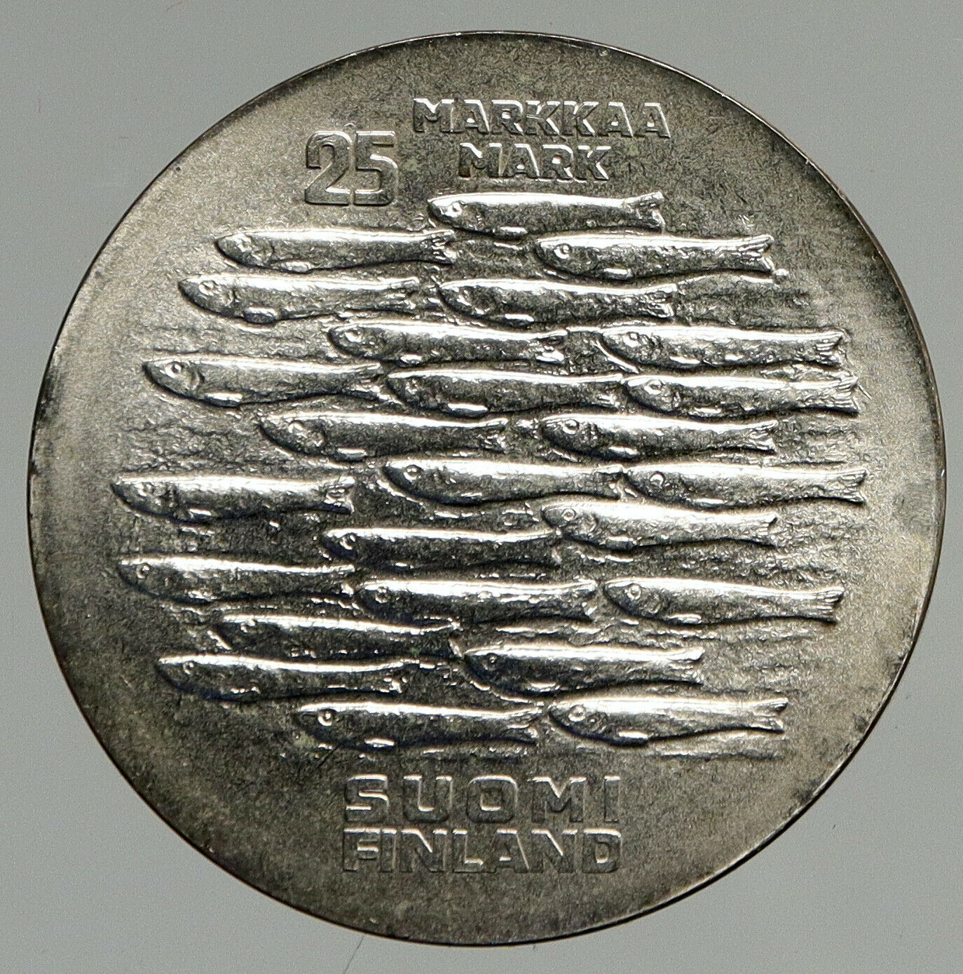 1979 FINLAND 750 Yrs City of TURKU VINTAGE Old BU Silver 25 Markkaa Coin i94651