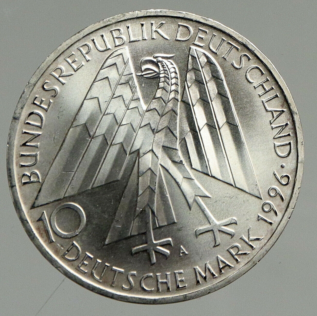 1996 A GERMANY Kolpingwerk Adolf Kolping Proof Silver German 10 Mark Coin i94677