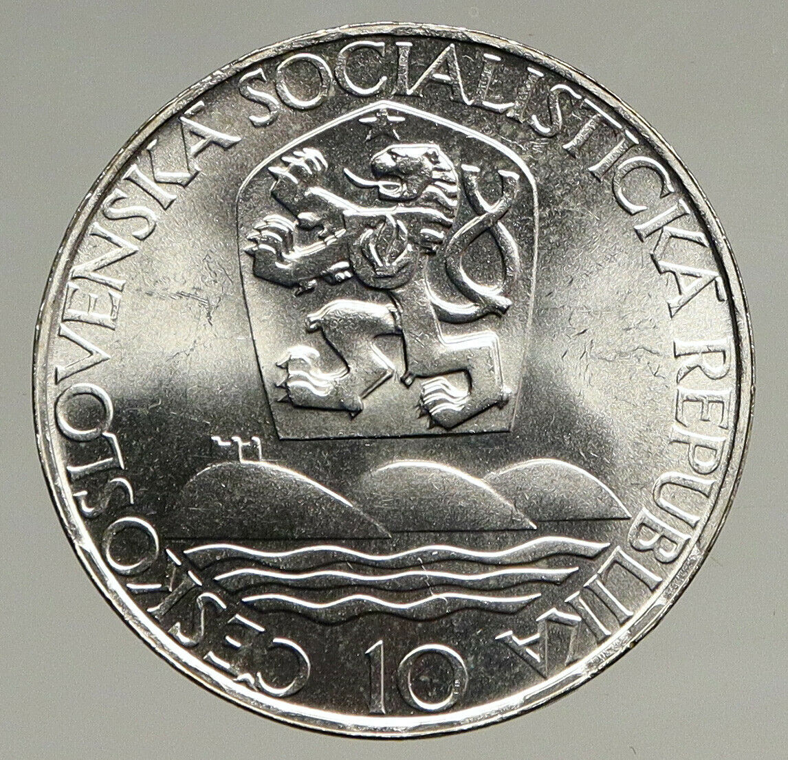 1967 CZECHOSLOVAKIA Bratislava University VINTAGE Silver 10 Korun Coin i94097