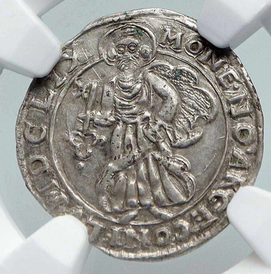 1659 ARCHBISHOPRIC TRIER German ROMAN NUMERAL Silver 4 Pfennig Coin NGC i90706