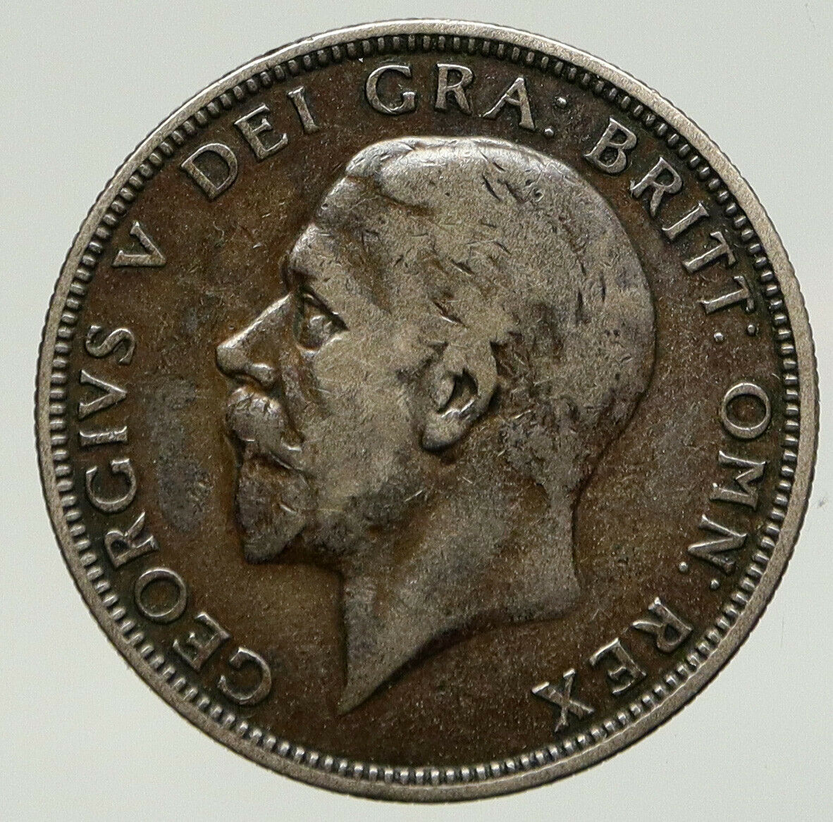 1929 Great Britain UK United Kingdom Big SILVER FLORIN Coin King George V i93357