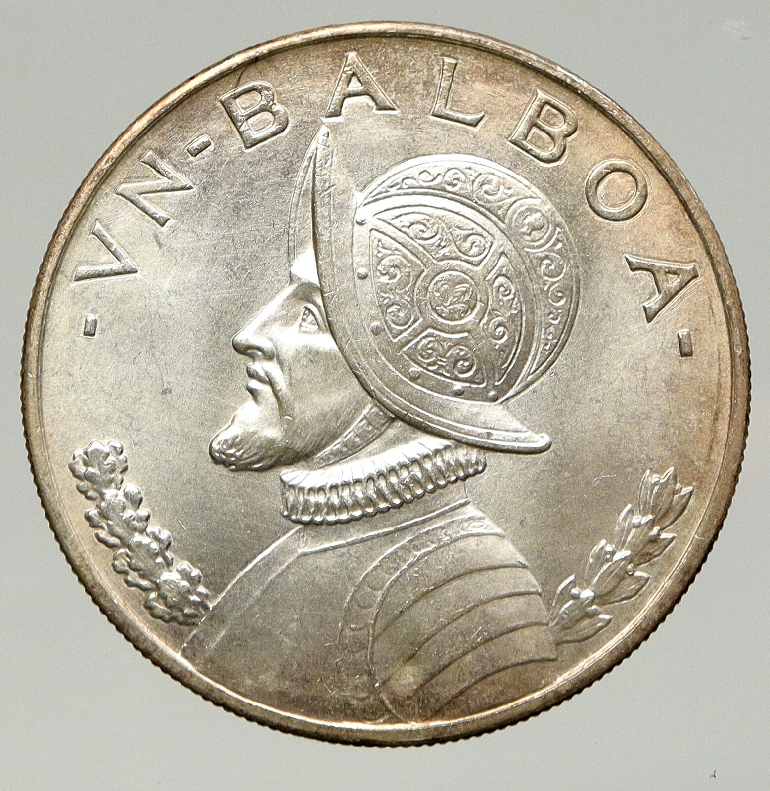 1947 PANAMA Large CONQUISTADOR BALBOA Liberty Vintage OLD Silver Coin i93366