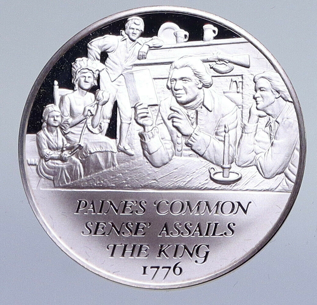 1970 United States REVOLUTION - PAINE'S COMMON SENSE Proof Silver Medal i94860