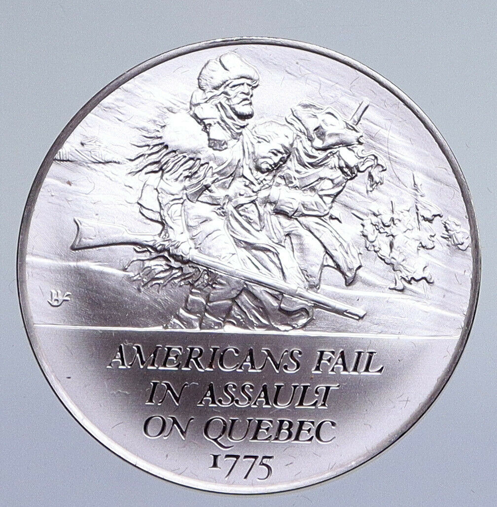 1970 United States REVOLUTION - BRITISH LEAVE NEW YORK Proof Silver Medal i94875