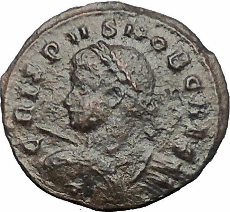 CRISPUS son of CONSTANTINE the GREAT 320AD Ancient Roman Coin Vexillum i54795