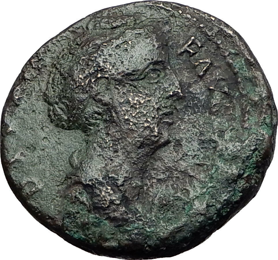 Faustina I 141AD Rare Authentic Genuine Big Ancient Roman Coin Ceres i59512