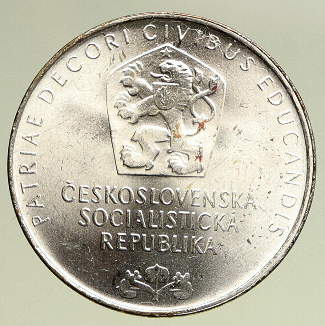 1968 CZECH REPUBLIC Czechoslovakia PRAGUE National Museum 25 Korun Coin i95059