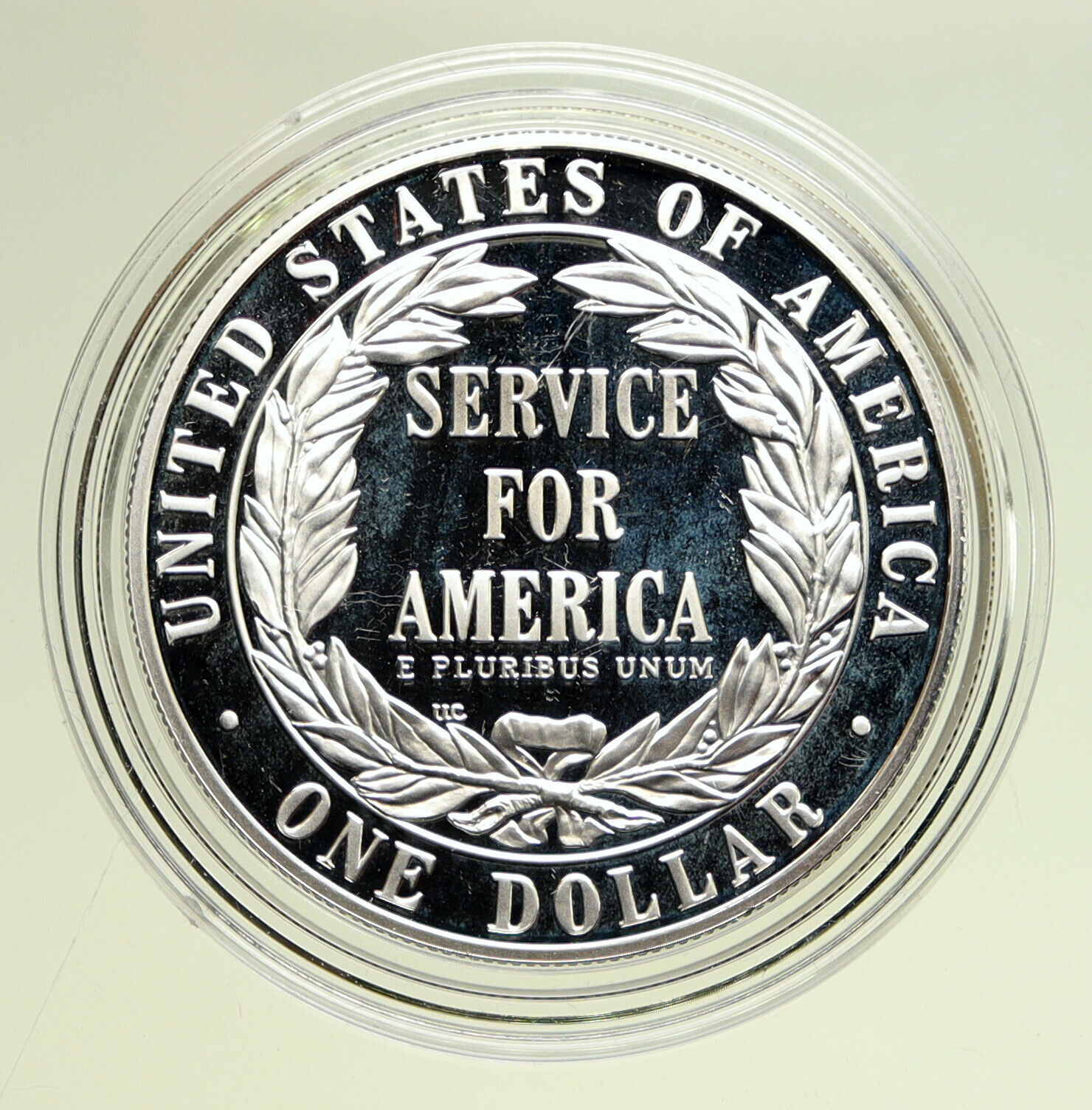 1996S US United States COMMUNITY SERVICE AMERICA Proof Silver Dollar Coin i95067