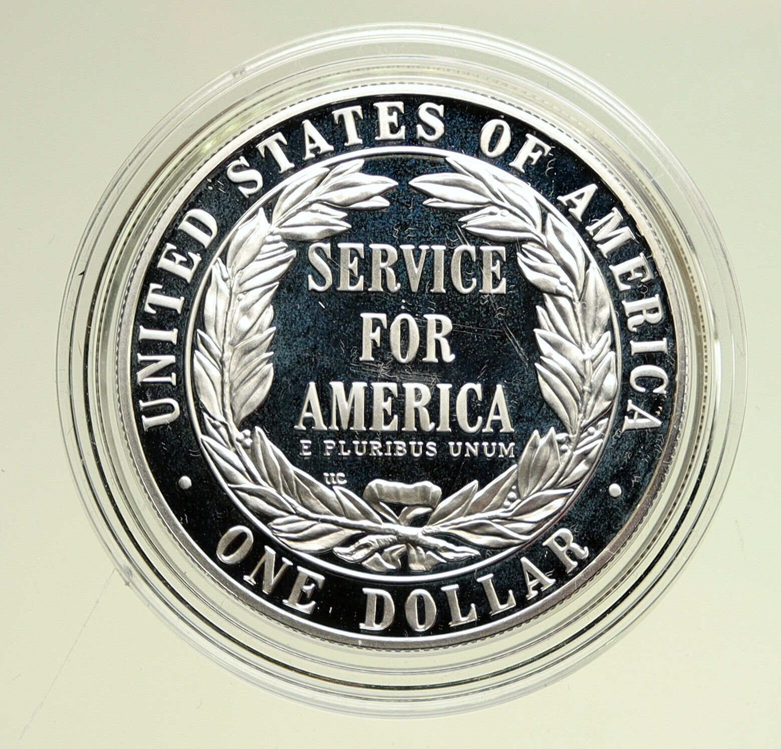 1996S US United States COMMUNITY SERVICE AMERICA Proof Silver Dollar Coin i95076