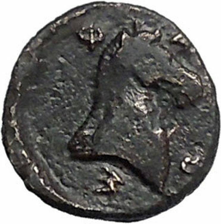 PHARSALOS in THESSALY 400BC Athena Horse Authentic Ancient Greek Coin i49214