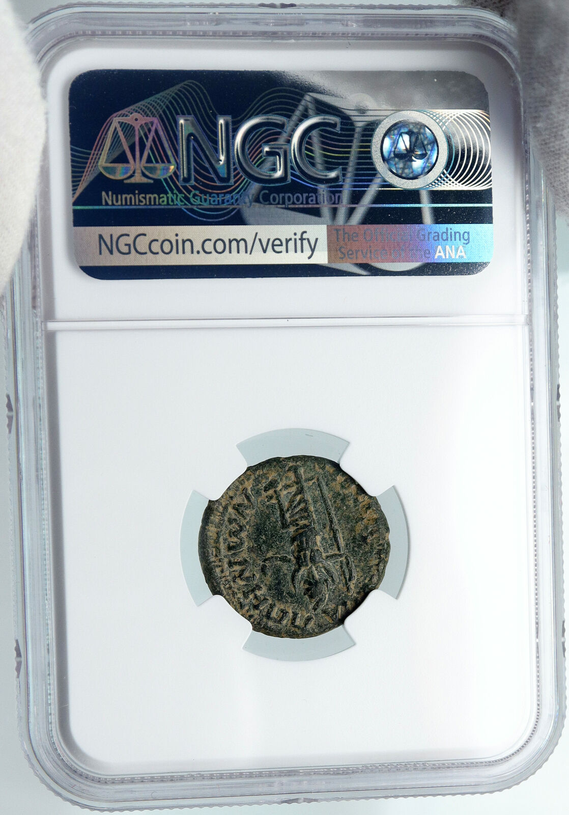 ANTONINUS PIUS Rome ANTIQUE Ancient ANTIQUE Old Roman Coin MOON MEN NGC i88352