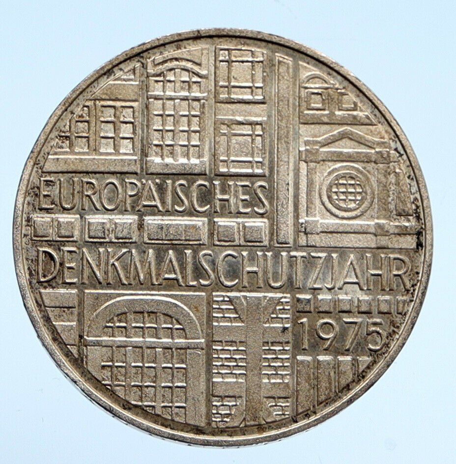 1975F Germany European Historic Monuments Proof Silver 5 Mark German Coin i94526