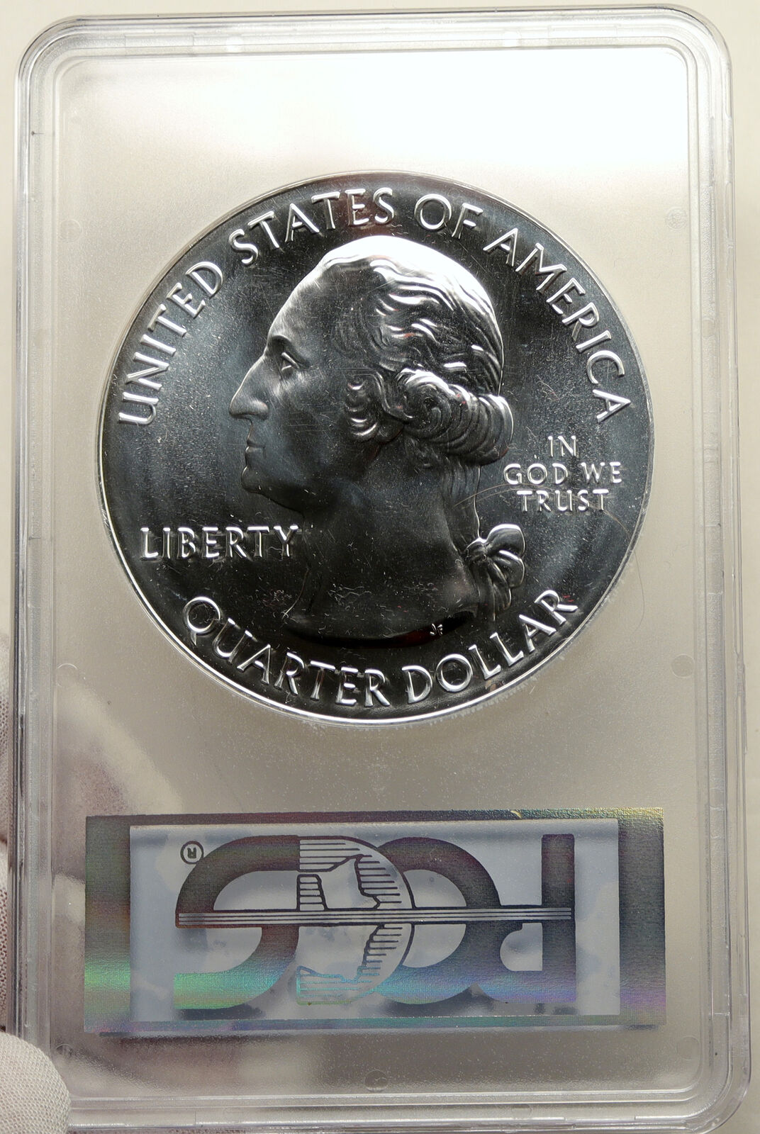 2011 UNITED STATES Gettysburg PA - 5 OZ Prooflike Silver 25C Coin PCGS i95247