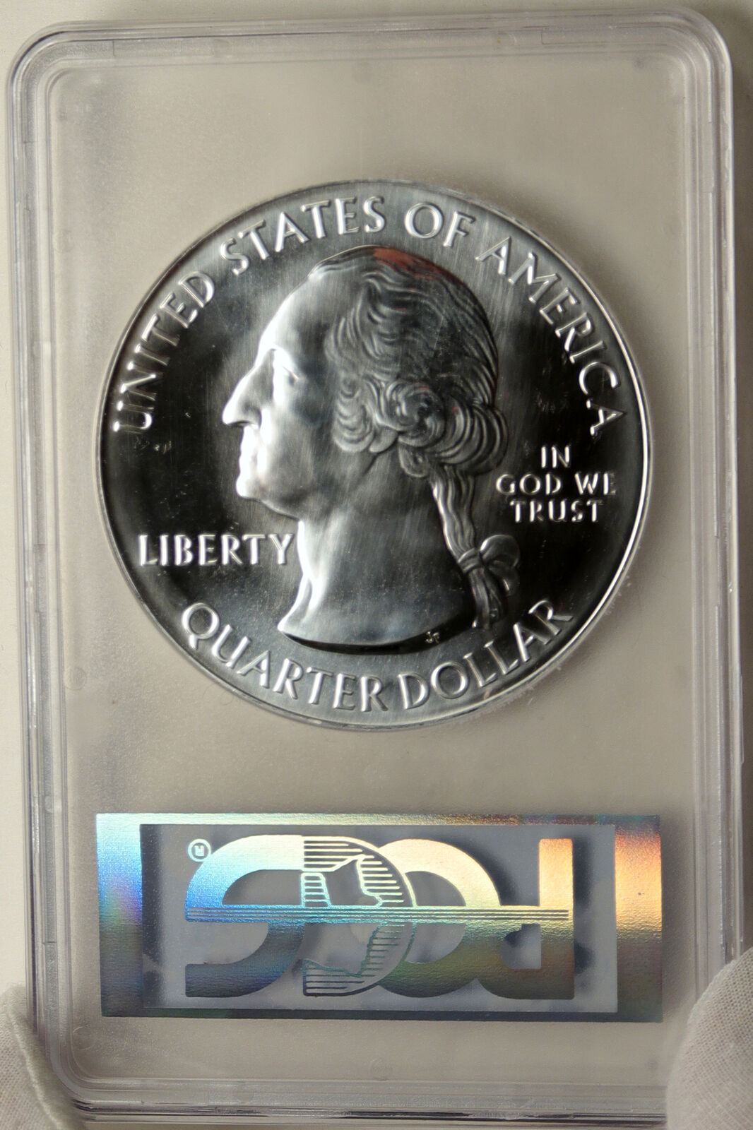 2011 UNITED STATES Gettysburg PA - 5 OZ Prooflike Silver 25C Coin PCGS i95247