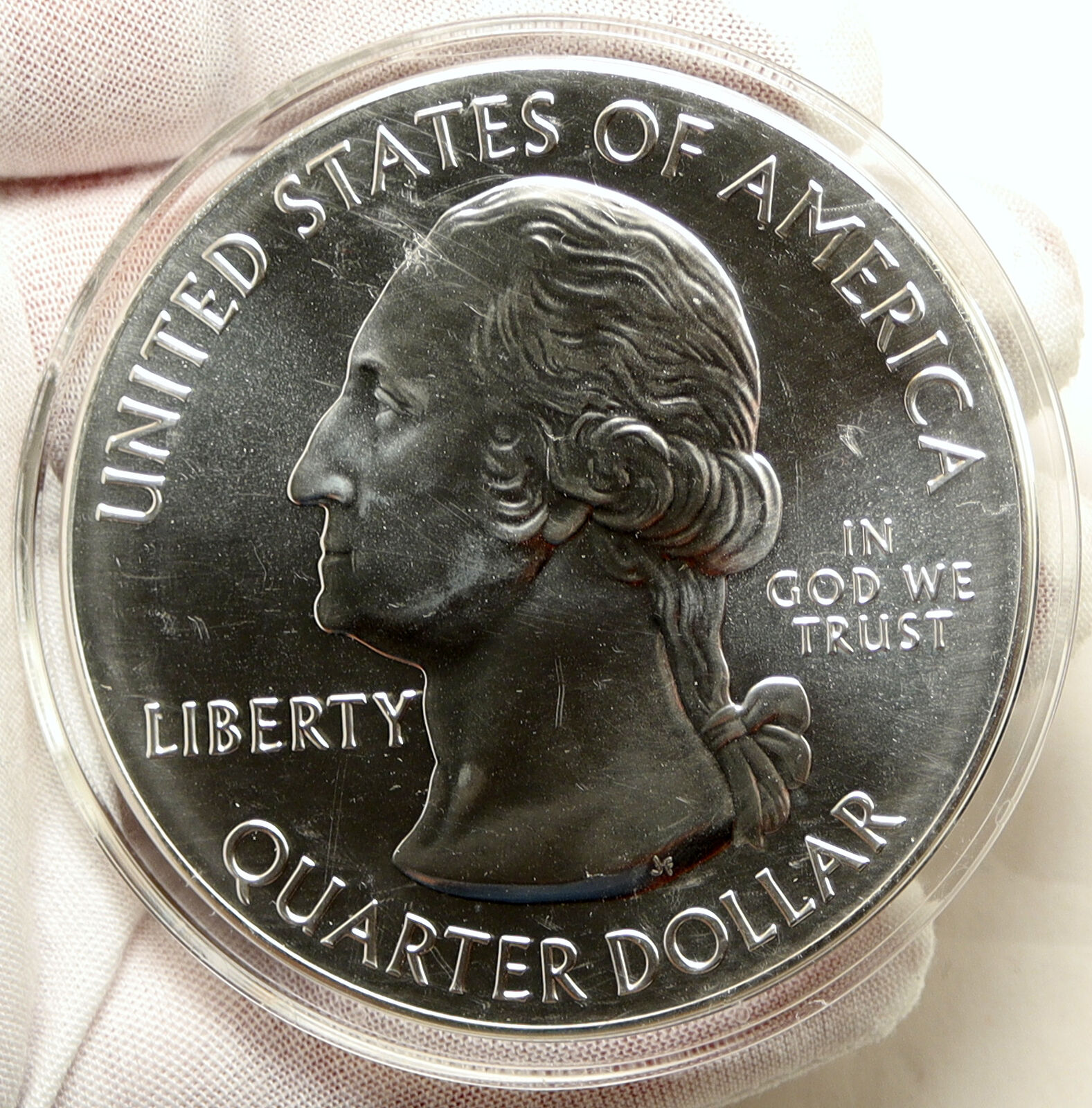 2014 UNITED STATES GREAT SMOKY MOUNTAINS Tennessee 5 OZ PFL Silver Medal i95256