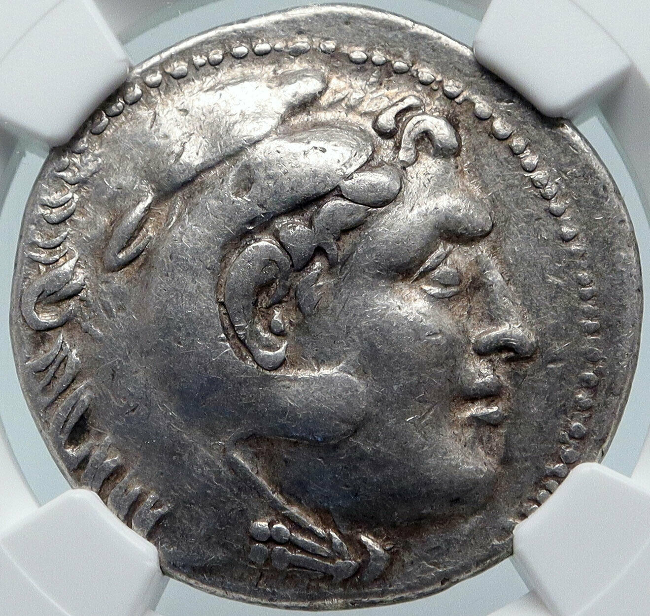 ARADOS Phoenicia Ancient Silver Greek TETRADRACHM Coin ALEXANDER III NGC i85482