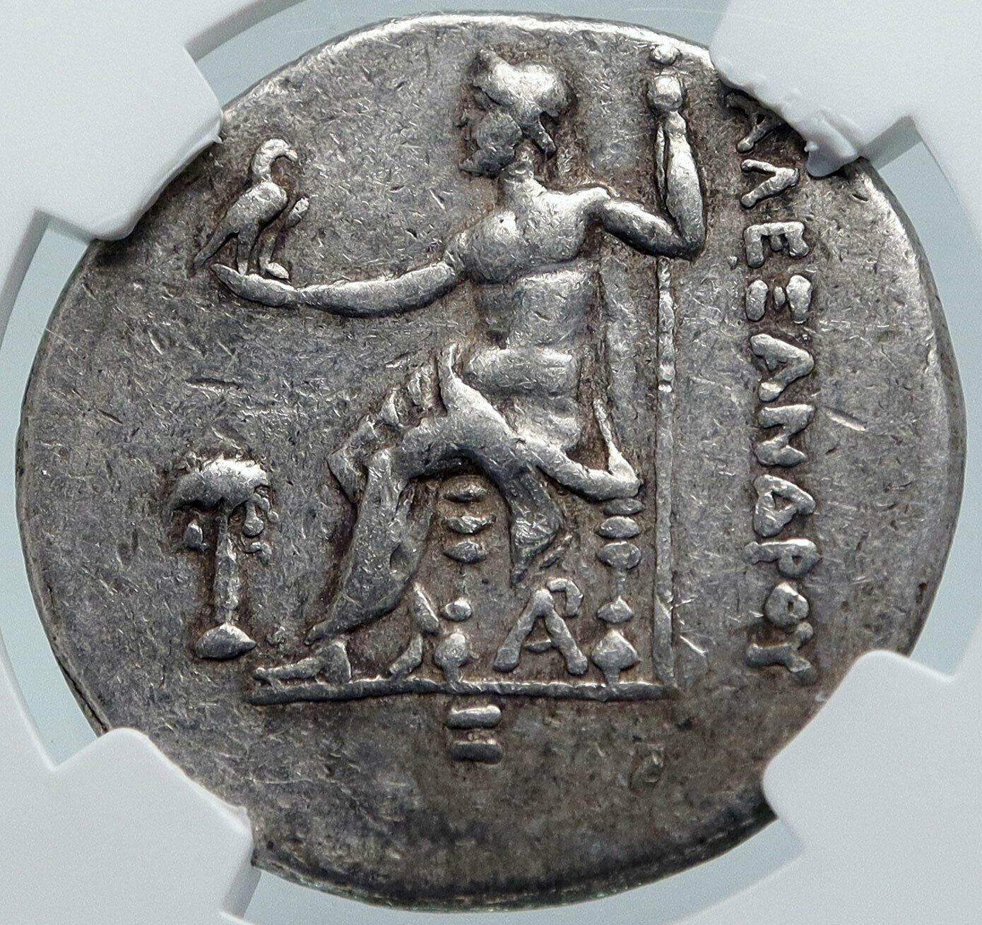 ARADOS Phoenicia Ancient Silver Greek TETRADRACHM Coin ALEXANDER III NGC i85482