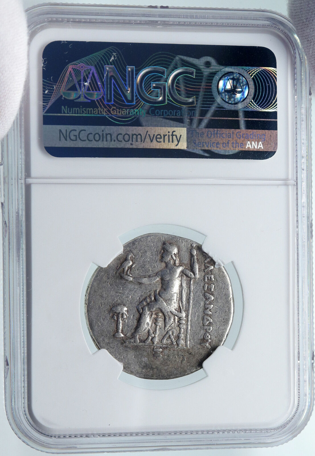 ARADOS Phoenicia Ancient Silver Greek TETRADRACHM Coin ALEXANDER III NGC i85482