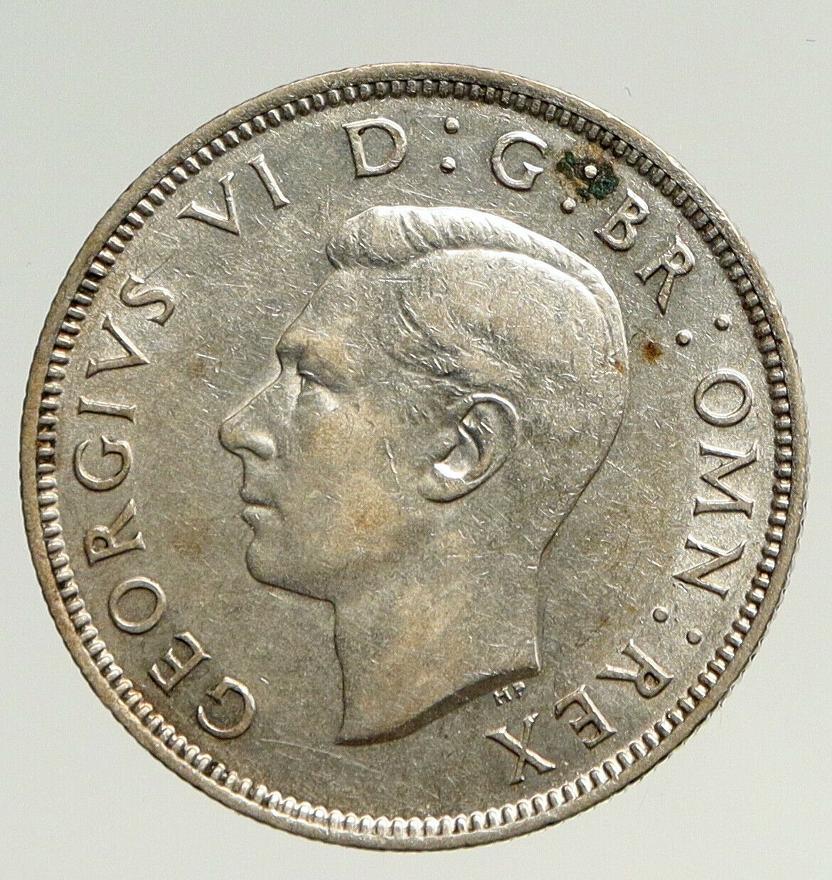 1941 United Kingdom UK Great Britain GEORGE VI w Crown Silver Florin Coin i93676