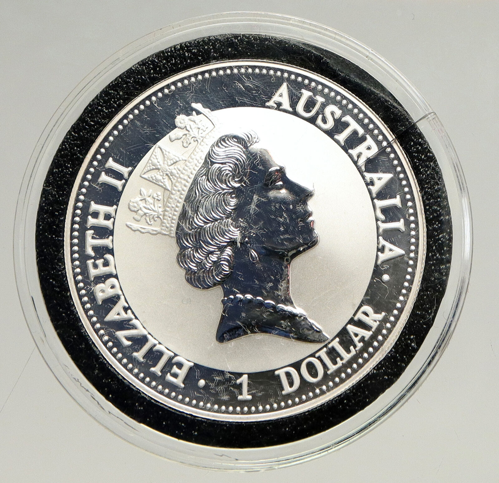 1993 AUSTRALIA Kookaburra Bird Tree 1 oz Silver 1 Dollar Australian Coin i94172