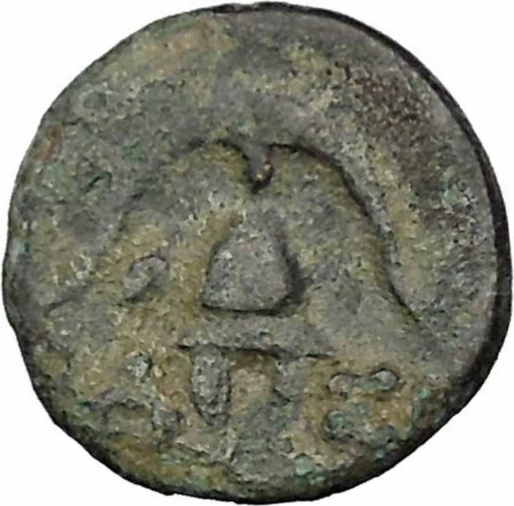 Demetrios I Poliorketes 306BC Ancient Greek Coin Helmet Macedon shield i51792