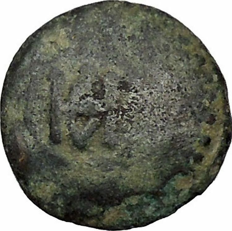 Demetrios I Poliorketes 306BC Ancient Greek Coin Helmet Macedon shield i51792