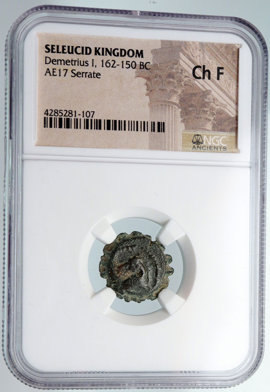 DEMETRIOS I Soter Ancient Seleukid Greek Antqiue HORSE ELEPHANT Coin NGC i89762