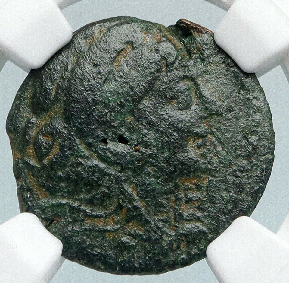 ALEXANDER II ZABINAS Seleukid Authentic Ancient Greek Coin VICTORY NGC i89758