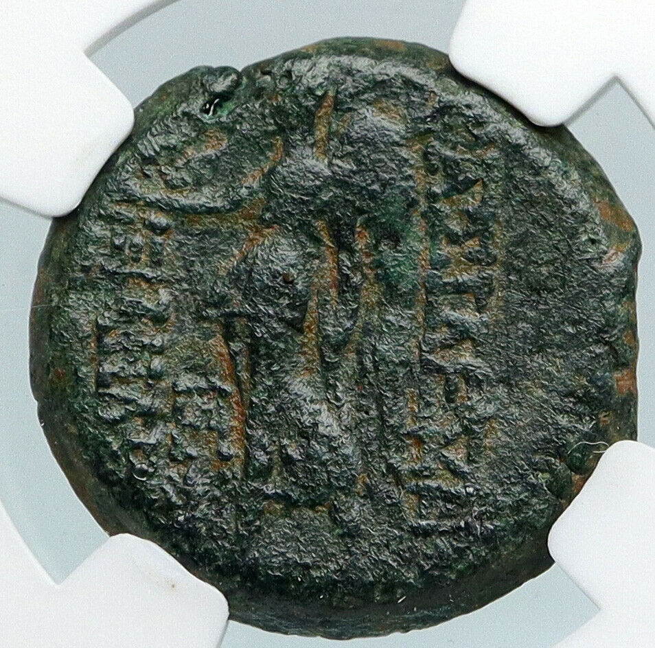 ALEXANDER II ZABINAS Seleukid Authentic Ancient Greek Coin VICTORY NGC i89758