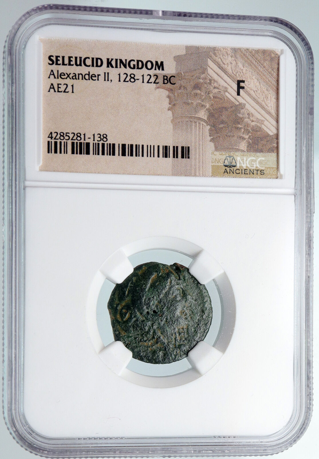 ALEXANDER II ZABINAS Seleukid Authentic Ancient Greek Coin VICTORY NGC i89758