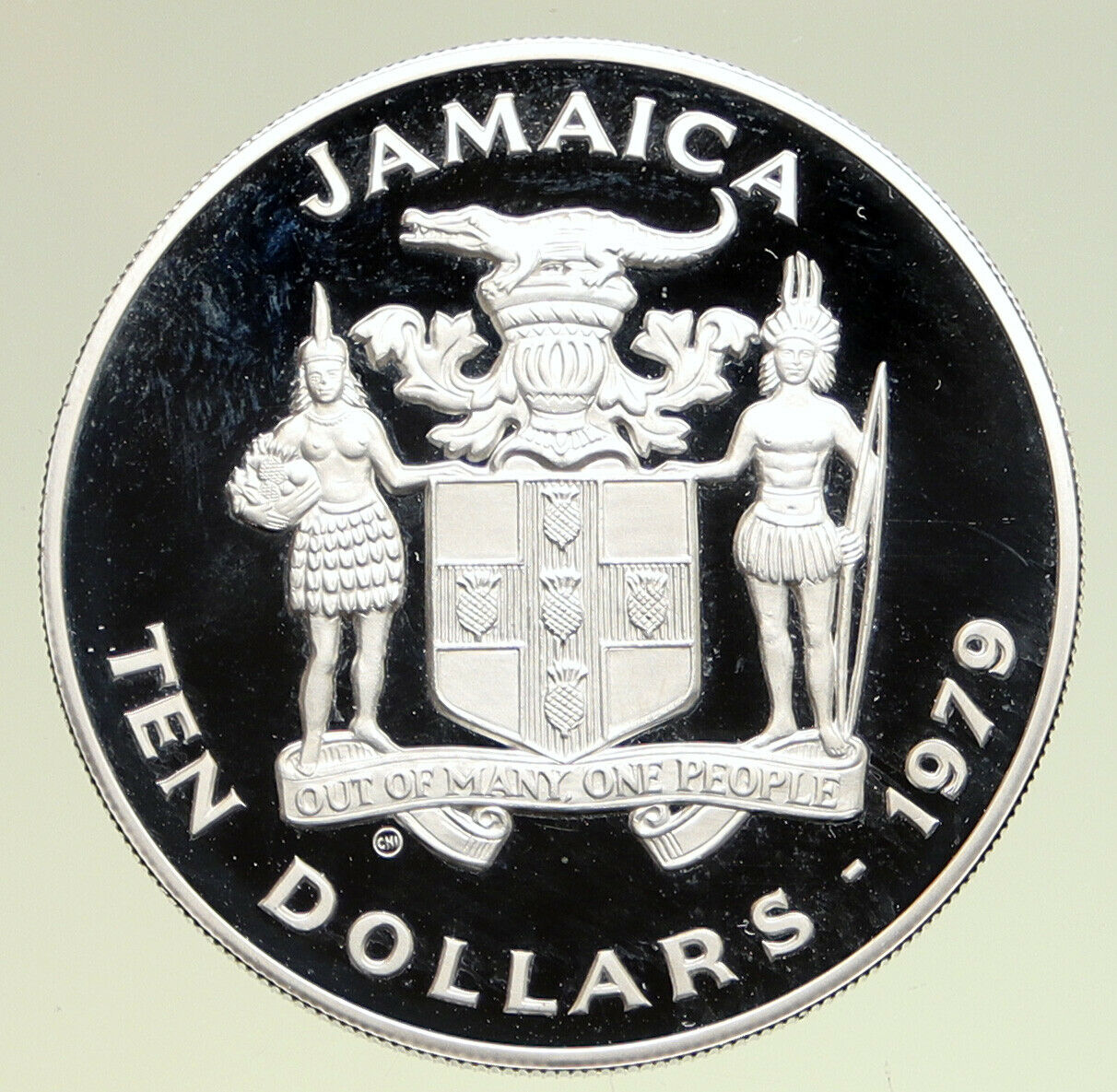 1979 JAMAICA Year of the CHILD Cricket Old Vintage PROOF SILVER $10 Coin i94931