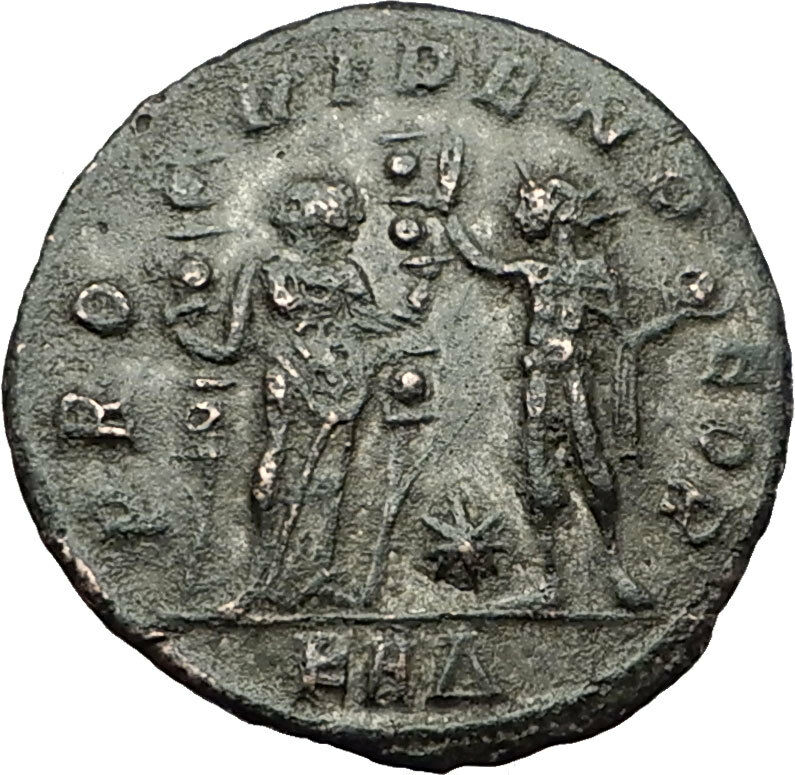 TACITUS 275AD Authentic Genuine Ancient Coin FIDES TRUST SOL Very rare i59201