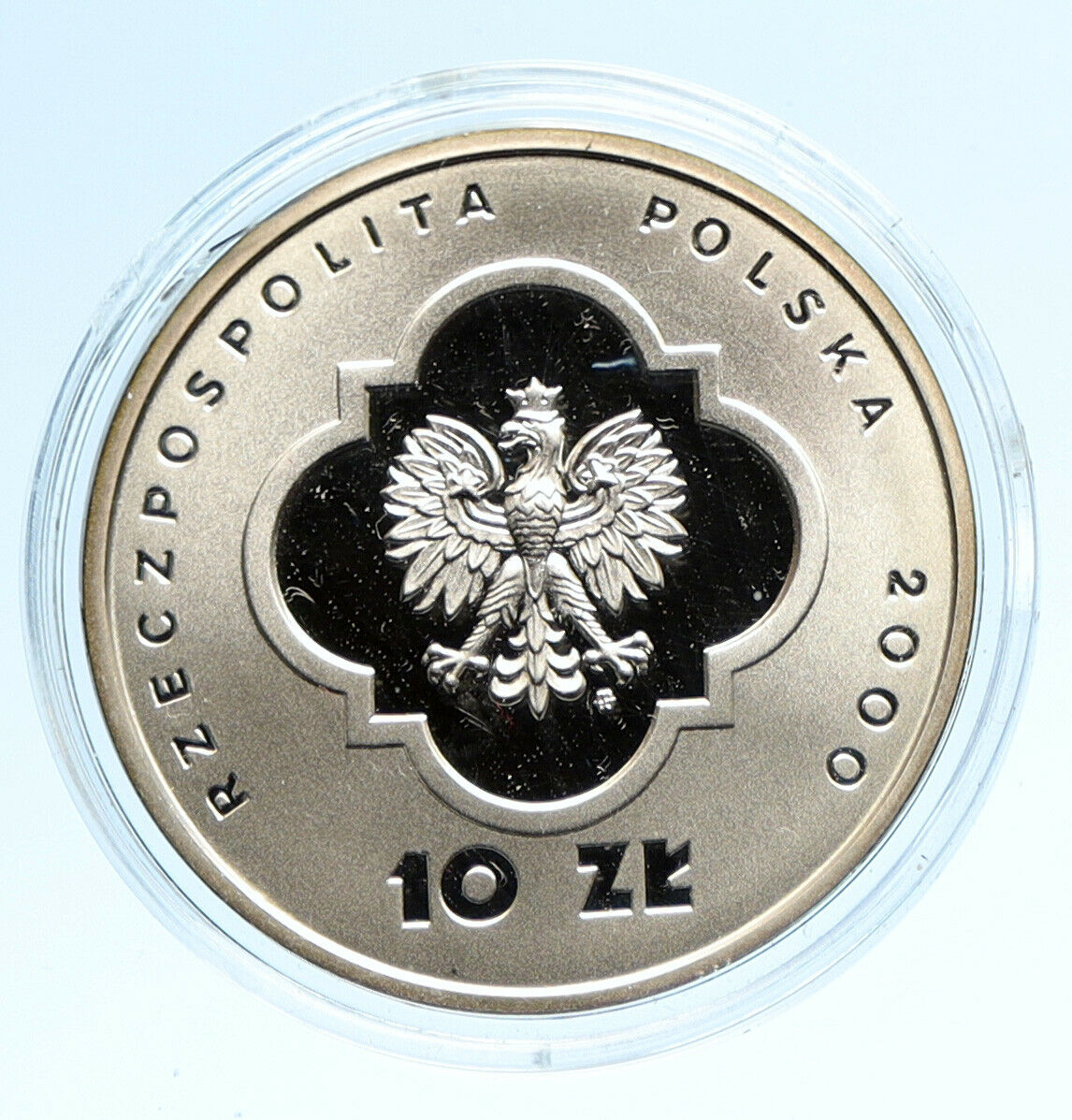 2000 POLAND - GREAT JUBILEE POLISH Vintage Proof Silver 10 Zlotych Coin i95757