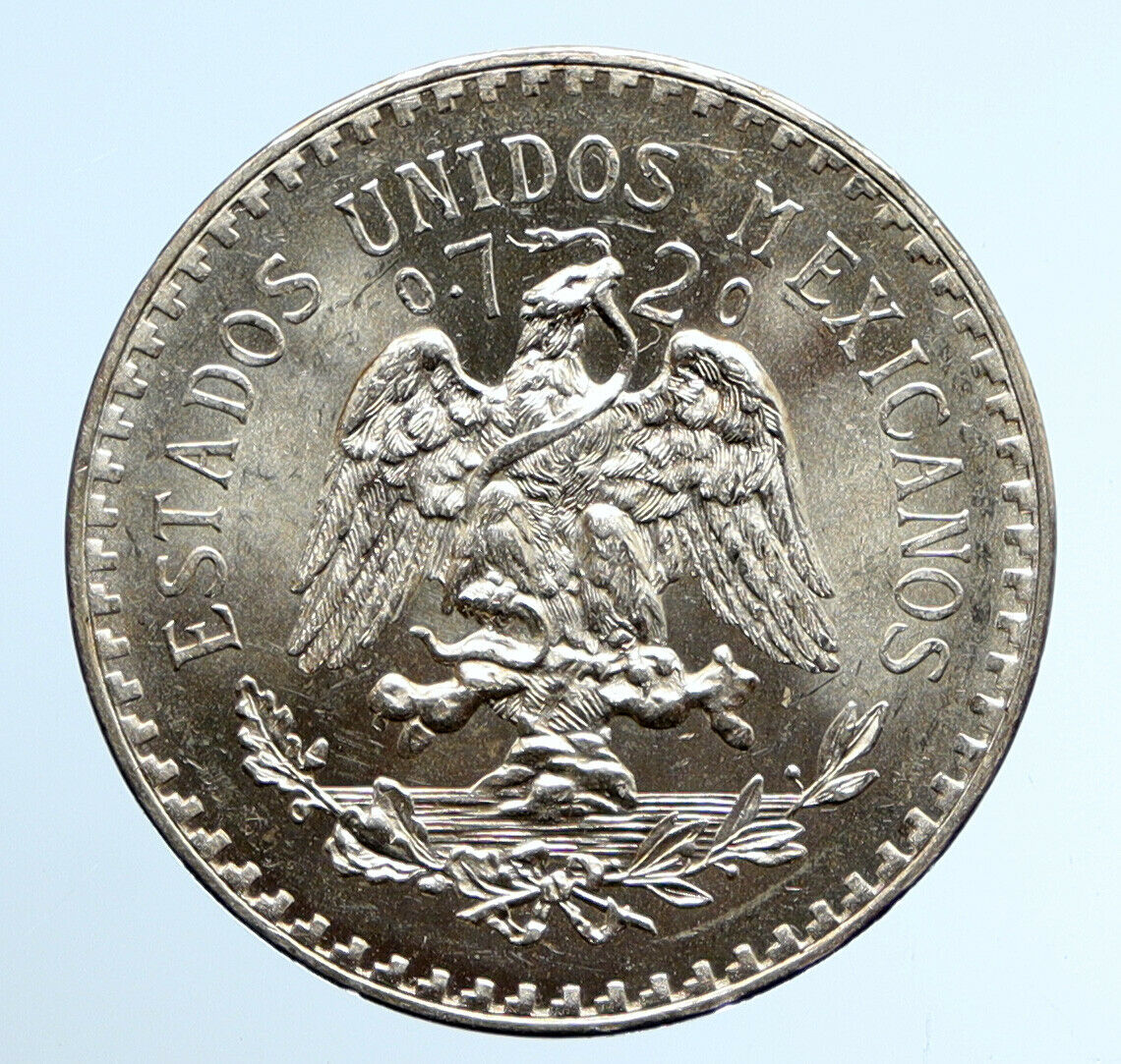 1938 Mo MEXICO Large Eagle Liberty Cap Mexican Antique Silver 1 Peso Coin i95764