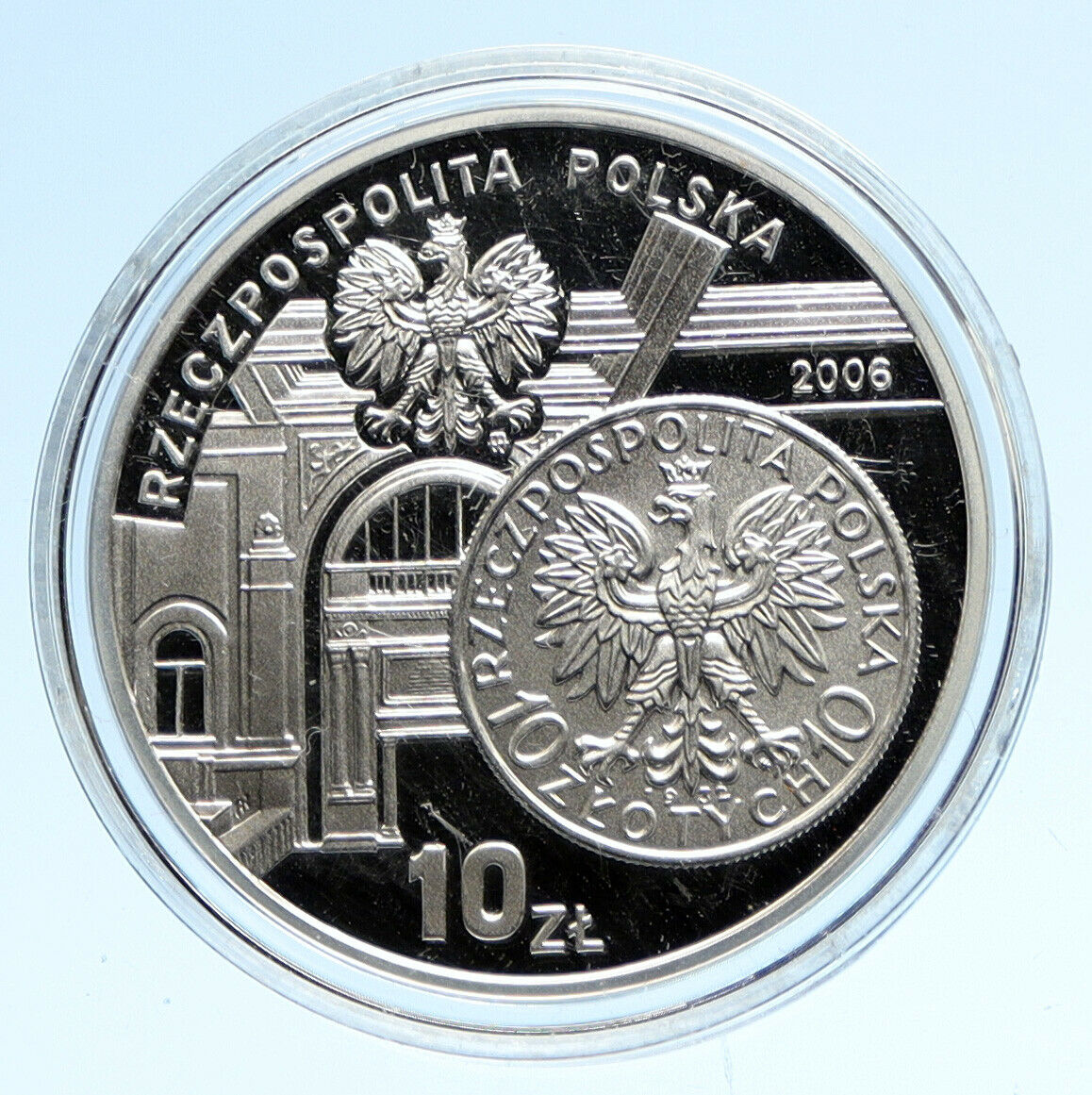 2006 POLAND - Coin from 1932 COMMEMORATION Proof Silver 10 Zlotych Coin i95758