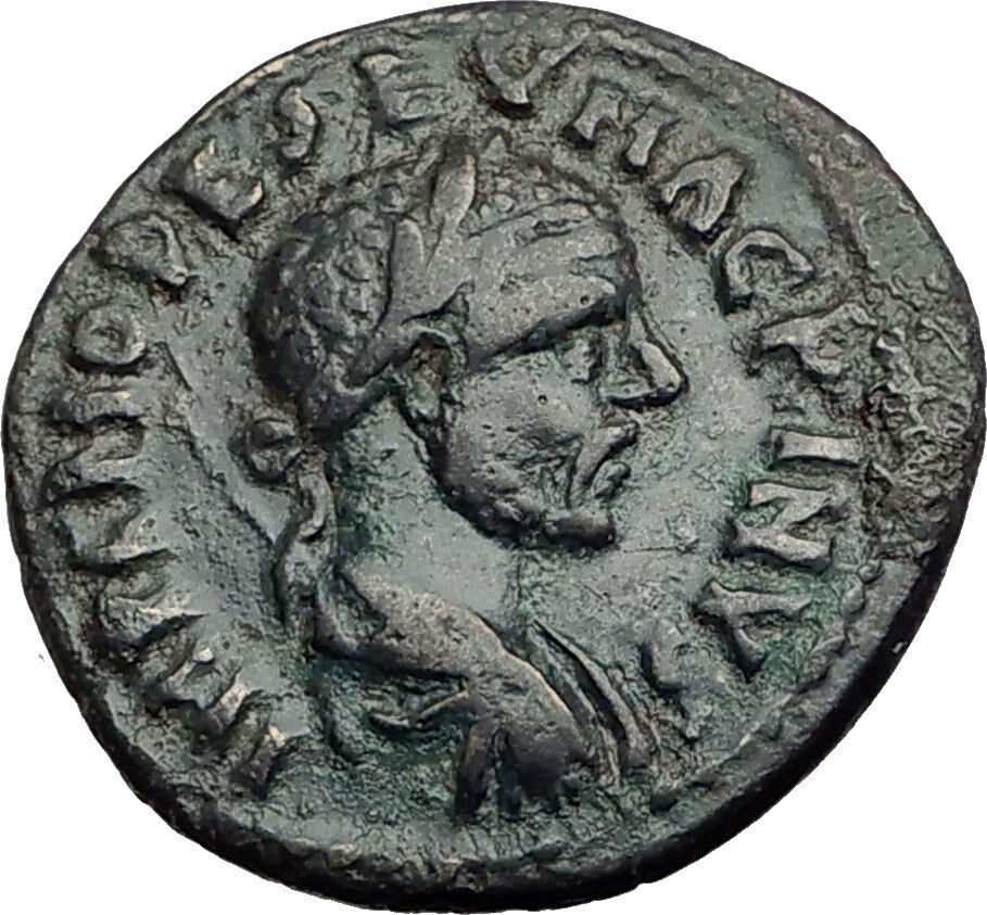 MACRINUS 217AD Parium Parion MYSIA Authentic Ancient Roman Coin GENIUS i65105