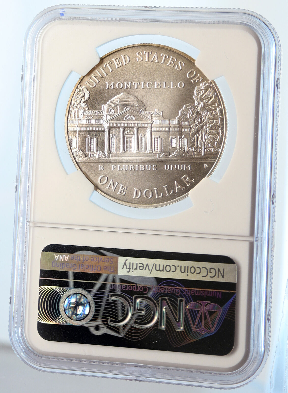 1993P UNITED STATES USA President Thomas Jefferson Silver Dollar Coin NGC i95560